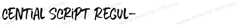 Cential Script Regul字体转换